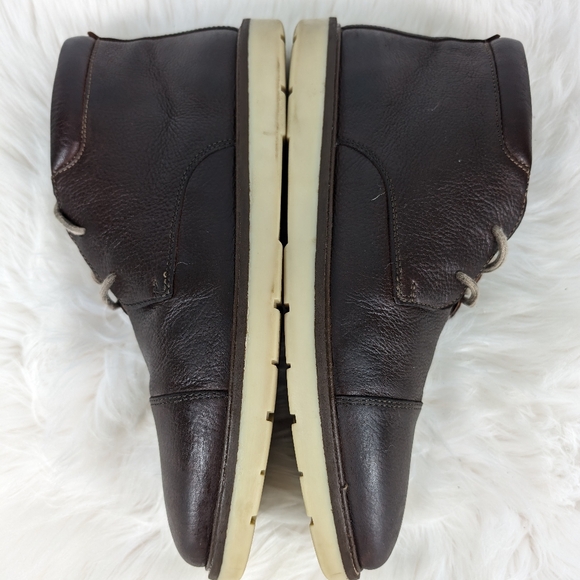 Clark's smooth leather chukkas, men's size 10M, brown - Picture 6 of 9